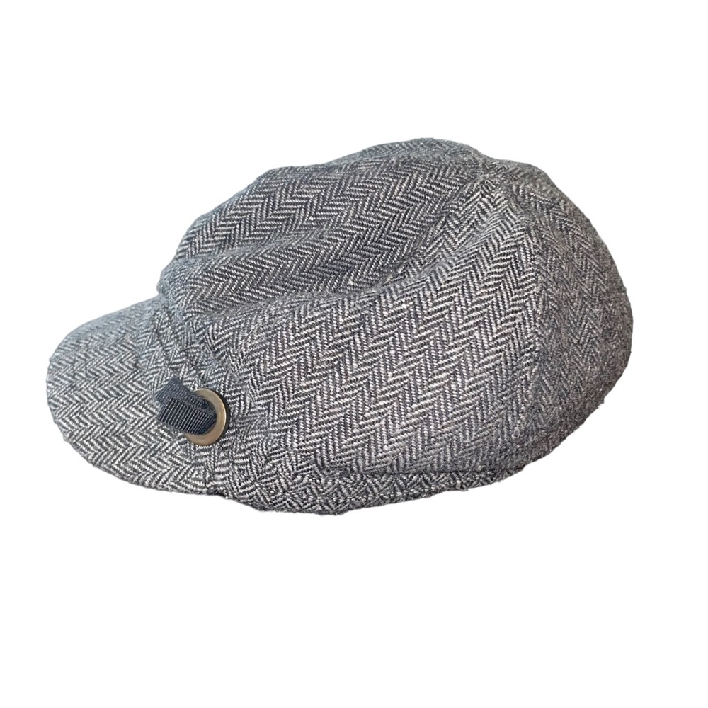 Gray Wool Blend Newsboy Hat
